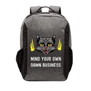 Cat Lady Harris Walz Waltz 2024 Mind Your Own Damn Business Vector Backpack