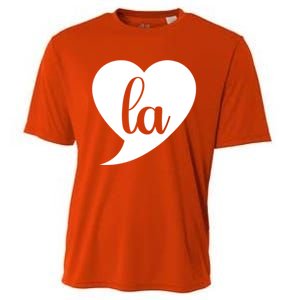 Comma La Heart Funny Great Gift Cooling Performance Crew T-Shirt