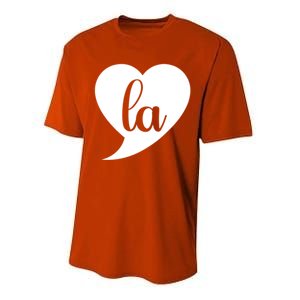 Comma La Heart Funny Great Gift Performance Sprint T-Shirt