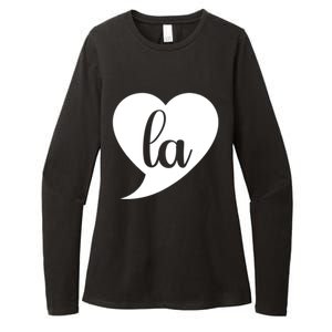 Comma La Heart Funny Great Gift Womens CVC Long Sleeve Shirt