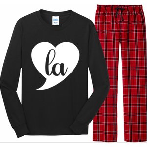 Comma La Heart Funny Great Gift Long Sleeve Pajama Set