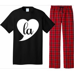 Comma La Heart Funny Great Gift Pajama Set