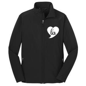 Comma La Heart Funny Great Gift Core Soft Shell Jacket