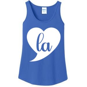 Comma La Heart Funny Great Gift Ladies Essential Tank