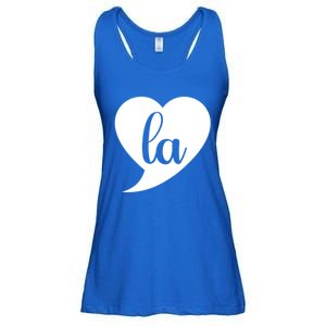 Comma La Heart Funny Great Gift Ladies Essential Flowy Tank