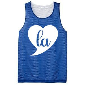 Comma La Heart Funny Great Gift Mesh Reversible Basketball Jersey Tank