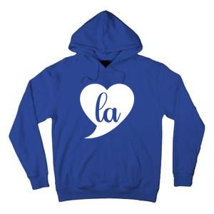 Comma La Heart Funny Great Gift Tall Hoodie