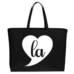 Comma La Heart Funny Great Gift Cotton Canvas Jumbo Tote