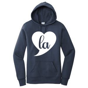 Comma La Heart Funny Great Gift Women's Pullover Hoodie