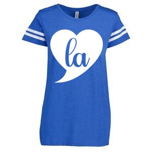 Comma La Heart Funny Great Gift Enza Ladies Jersey Football T-Shirt