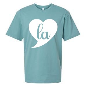 Comma La Heart Funny Great Gift Sueded Cloud Jersey T-Shirt