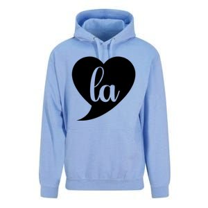 Comma La Heart Funny Great Gift Unisex Surf Hoodie