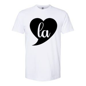 Comma La Heart Funny Great Gift Softstyle CVC T-Shirt