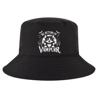 Cat Lover Halloween Funny Cute The Return of Vampurr Cool Comfort Performance Bucket Hat