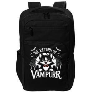 Cat Lover Halloween Funny Cute The Return of Vampurr Impact Tech Backpack