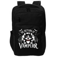 Cat Lover Halloween Funny Cute The Return of Vampurr Impact Tech Backpack