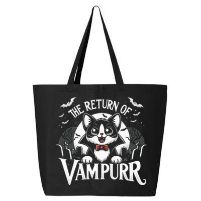 Cat Lover Halloween Funny Cute The Return of Vampurr 25L Jumbo Tote