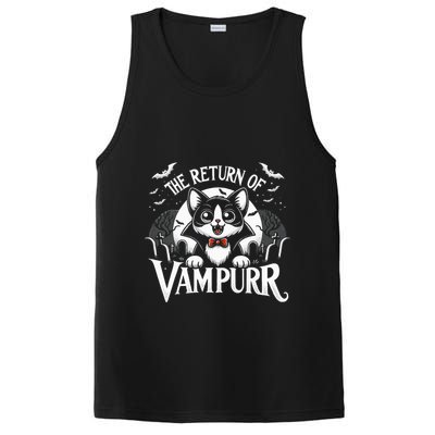 Cat Lover Halloween Funny Cute The Return of Vampurr PosiCharge Competitor Tank