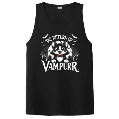 Cat Lover Halloween Funny Cute The Return of Vampurr PosiCharge Competitor Tank