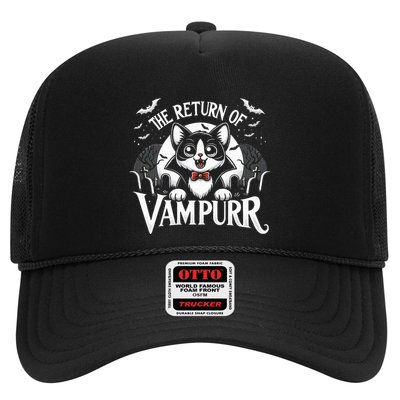 Cat Lover Halloween Funny Cute The Return of Vampurr Trucker Hat