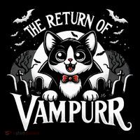 Cat Lover Halloween Funny Cute The Return of Vampurr Tank Top