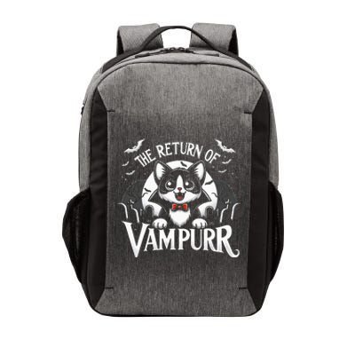 Cat Lover Halloween Funny Cute The Return of Vampurr Vector Backpack