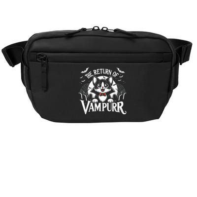 Cat Lover Halloween Funny Cute The Return of Vampurr Crossbody Pack