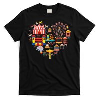 Circus Love Heart Ringmaster Party Circus T-Shirt