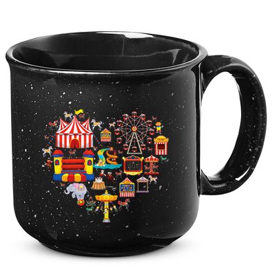 Circus Love Heart Ringmaster Party Circus 15oz Campfire Ceramic Mug