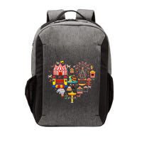 Circus Love Heart Ringmaster Party Circus Vector Backpack
