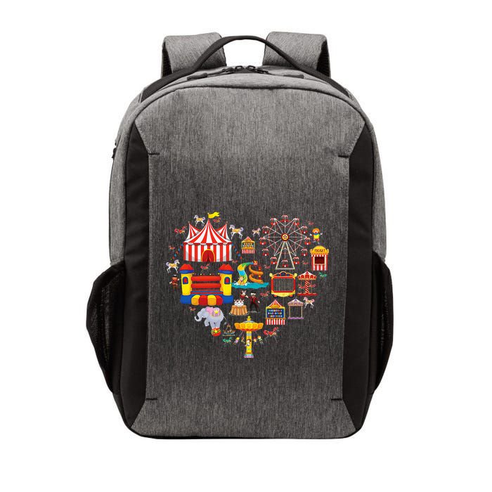 Circus Love Heart Ringmaster Party Circus Vector Backpack