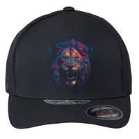 Colorful Lion Head Flexfit Unipanel Trucker Cap