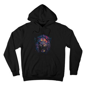 Colorful Lion Head Hoodie