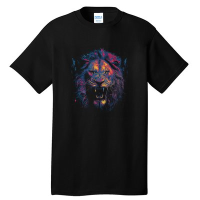 Colorful Lion Head Tall T-Shirt