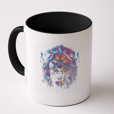Colorful Lion Head Mug