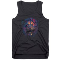 Colorful Lion Head Tank Top
