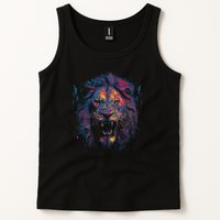 Colorful Lion Head Tank Top
