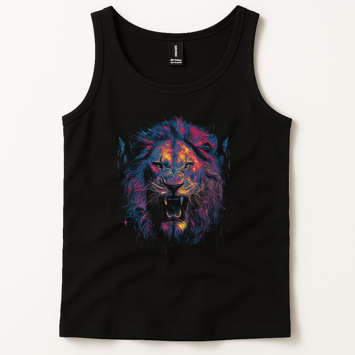 Colorful Lion Head Tank Top
