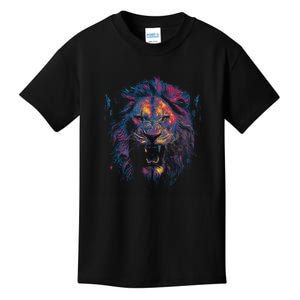 Colorful Lion Head Kids T-Shirt