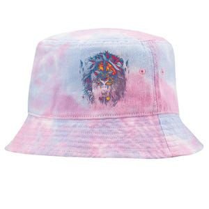 Colorful Lion Head Tie-Dyed Bucket Hat