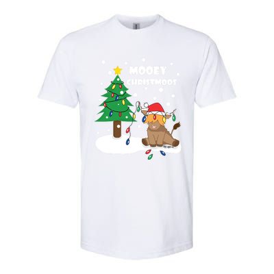 Christmas Lights Highland Cow Ugly Sweater Christmas Jumper Classic Softstyle CVC T-Shirt