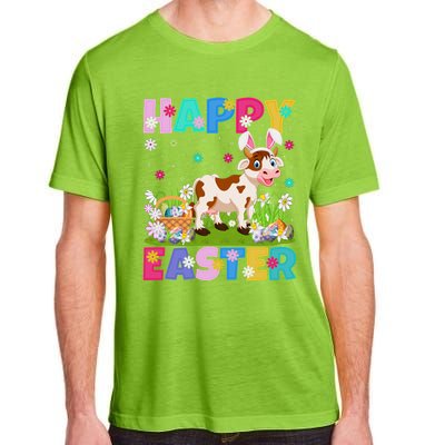 Cattle Lover Happy Easter Bunny Cattle Easter Sunday Gift Adult ChromaSoft Performance T-Shirt