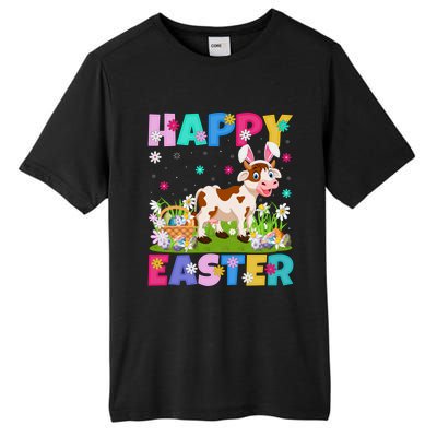 Cattle Lover Happy Easter Bunny Cattle Easter Sunday Gift Tall Fusion ChromaSoft Performance T-Shirt