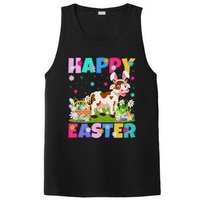 Cattle Lover Happy Easter Bunny Cattle Easter Sunday Gift PosiCharge Competitor Tank