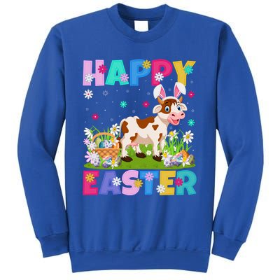 Cattle Lover Happy Easter Bunny Cattle Easter Sunday Gift Sweatshirt