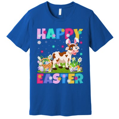 Cattle Lover Happy Easter Bunny Cattle Easter Sunday Gift Premium T-Shirt