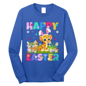 Cheetah Lover Happy Easter Bunny Cheetah Easter Sunday Cute Gift Long Sleeve Shirt