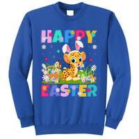 Cheetah Lover Happy Easter Bunny Cheetah Easter Sunday Cute Gift Sweatshirt