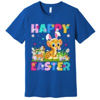 Cheetah Lover Happy Easter Bunny Cheetah Easter Sunday Cute Gift Premium T-Shirt