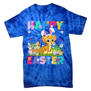 Cheetah Lover Happy Easter Bunny Cheetah Easter Sunday Cute Gift Tie-Dye T-Shirt